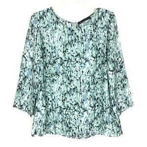 Rose & Olive Tie Dye 3/4 Sleeve Blouse